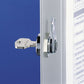 Durable Locking Key Cabinet 36-key Brushed Aluminum Silver 11.75 X 4.63 X 11 - Office - Durable®