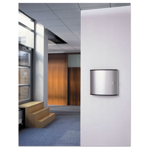 Durable Locking Key Cabinet 36-key Brushed Aluminum Silver 11.75 X 4.63 X 11 - Office - Durable®