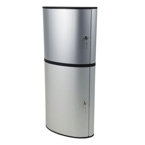 Durable Locking Key Cabinet 72-key Brushed Aluminum Silver 11.75 X 4.63 X 15.75 - Office - Durable®