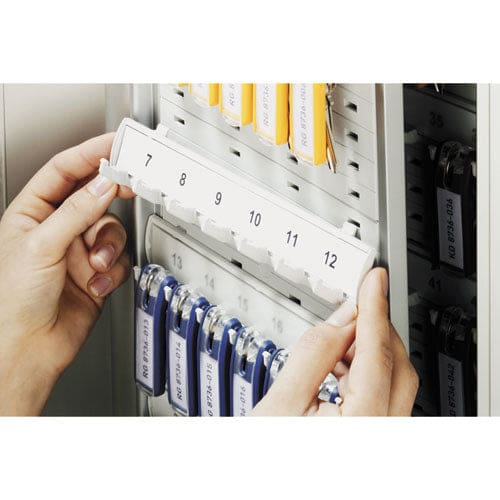 Durable Locking Key Cabinet 72-key Brushed Aluminum Silver 11.75 X 4.63 X 15.75 - Office - Durable®