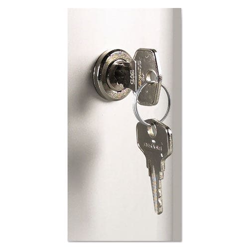 Durable Locking Key Cabinet 72-key Brushed Aluminum Silver 11.75 X 4.63 X 15.75 - Office - Durable®