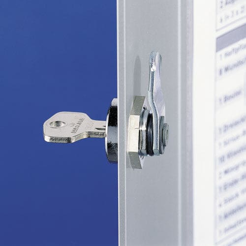 Durable Locking Key Cabinet 72-key Brushed Aluminum Silver 11.75 X 4.63 X 15.75 - Office - Durable®