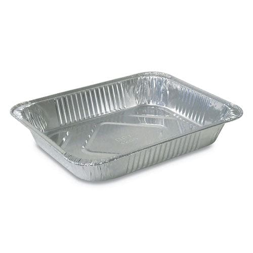 Durable Packaging Aluminum Steam Table Pans Half-size Medium 2.19 Deep 10.38 X 12.75 100/carton - Food Service - Durable Packaging