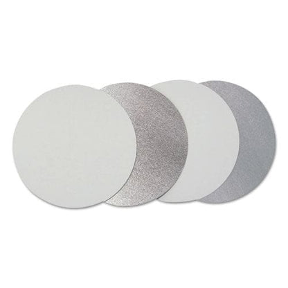 Durable Packaging Flat Board Lids For 7 Round Containers Silver Paper 500 /carton - Food Service - Durable Packaging