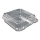 Durable Packaging Plastic Clear Hinged Containers 21 Oz 5.63 X 5.63 X 3.25 Clear 500/carton - Food Service - Durable Packaging