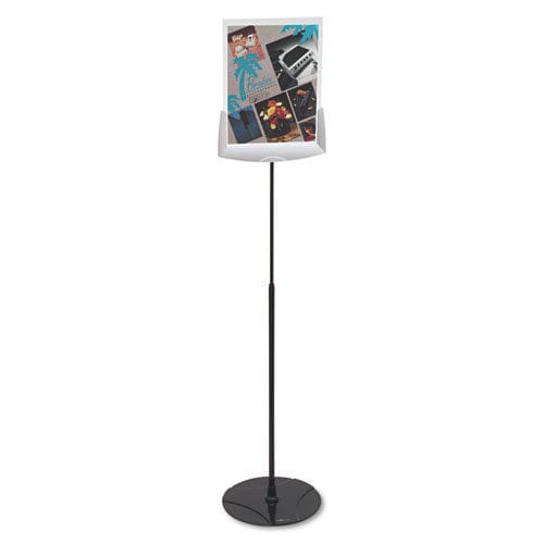 Durable Sherpa Infobase Sign Stand Acrylic/metal 40 To 60 High Gray - Office - Durable®