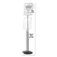 Durable Sherpa Infobase Sign Stand Acrylic/metal 40 To 60 High Gray - Office - Durable®