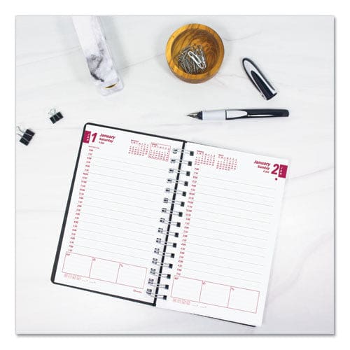 Duraflex Daily Planner 8 X 5 Black Cover 12-month (jan To Dec): 2023 - School Supplies - Brownline®