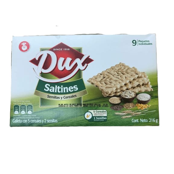 Dux Saltines Semillas y Cereales, 7.6 oz - ShelHealth.Com