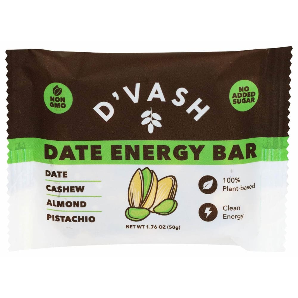 DVASH ORGANICS Grocery > Nutritional Bars DVASH ORGANICS: Cashew Almond Pistachio Date Energy Bar, 1.76 oz