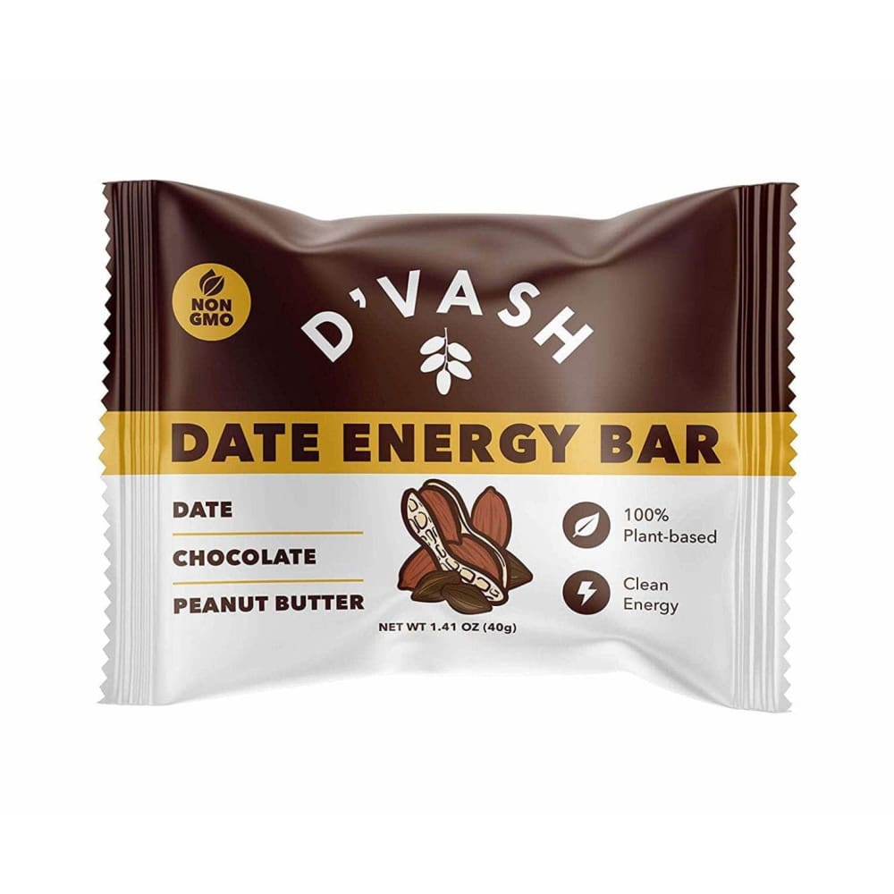 DVASH ORGANICS Grocery > Nutritional Bars DVASH ORGANICS: Chocolate Peanut Butter Date Energy Bar, 1.41 oz