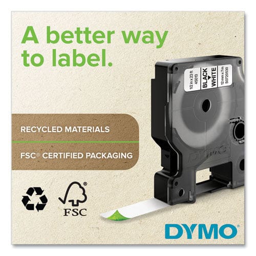 DYMO D1 High-performance Polyester Removable Label Tape 0.75 X 23 Ft Black On Clear - Technology - DYMO®