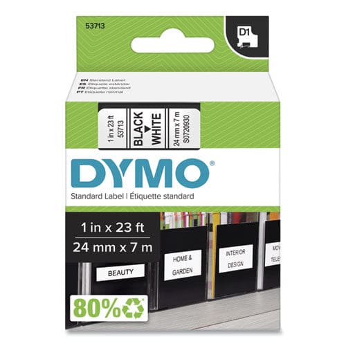 DYMO D1 High-performance Polyester Removable Label Tape 1 X 23 Ft Black On White - Technology - DYMO®