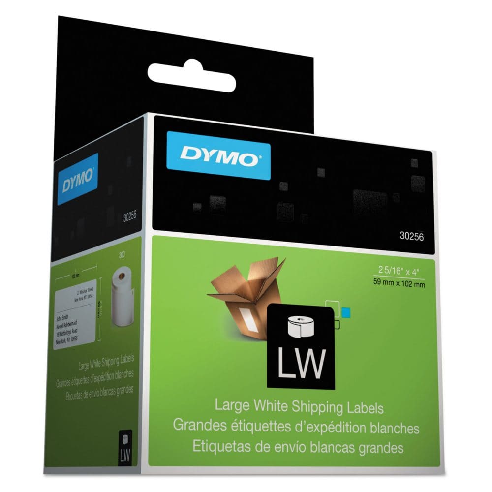 DYMO LabelWriter - 30256 Shipping Labels White - 300 Labels - Labels & Label Makers - DYMO