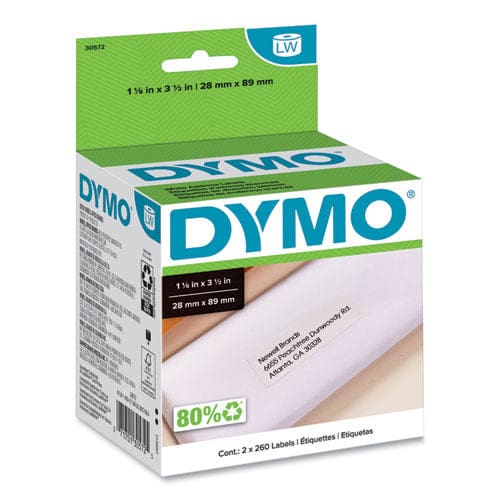 DYMO Labelwriter Address Labels 1.12 X 3.5 White 260 Labels/roll 2 Rolls/pack - Technology - DYMO®