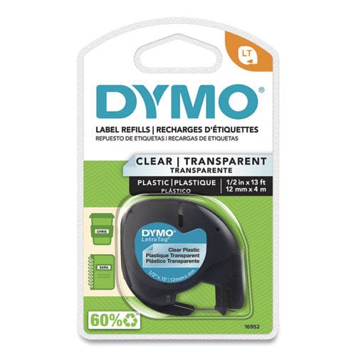 DYMO Letratag Plastic Label Tape Cassette 0.5 X 13 Ft Clear - Technology - DYMO®