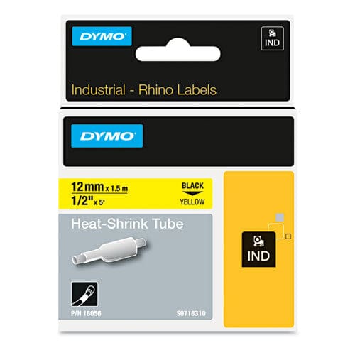 DYMO Rhino Flexible Nylon Industrial Label Tape 0.5 X 11.5 Ft Yellow/black Print - Technology - DYMO®