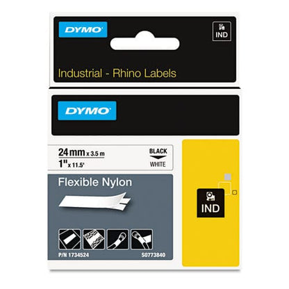 DYMO Rhino Flexible Nylon Industrial Label Tape 1 X 11.5 Ft White/black Print - Technology - DYMO®