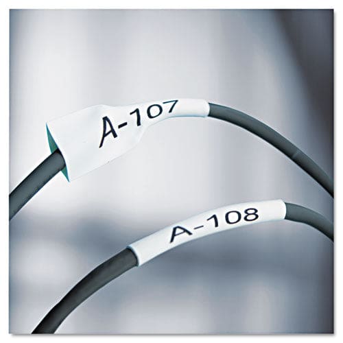 DYMO Rhino Heat Shrink Tubes Industrial Label Tape 0.25 X 5 Ft White/black Print - Technology - DYMO®