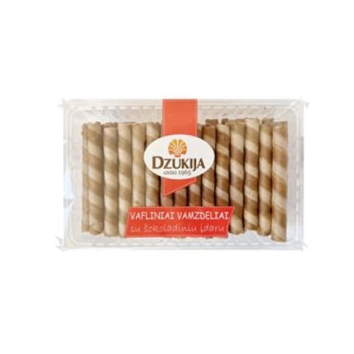 DZuKIJOS Waffle Rolls with Chocolate Filling 6.35 oz. (180 g.) - Dzukija