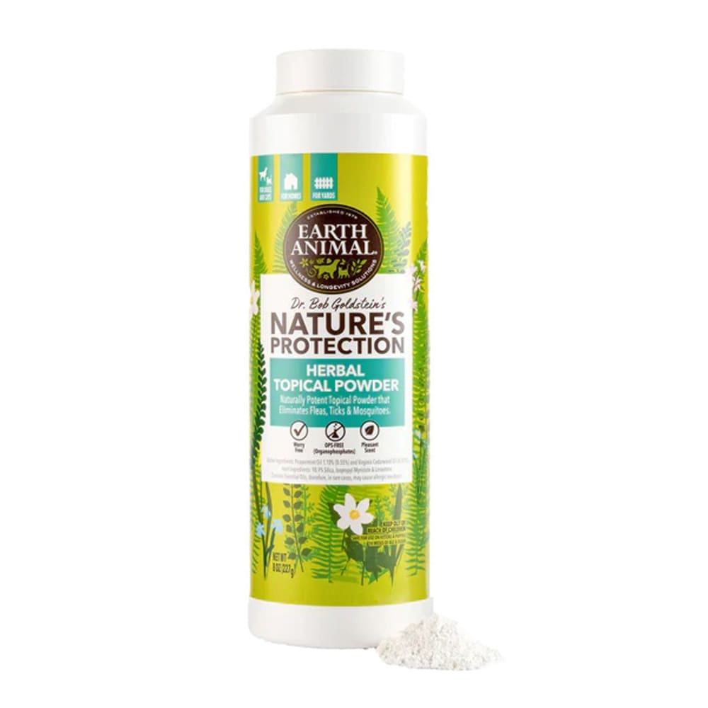 Earth Animal Natures Protection - Herbal Topical Powder - 8oz. - Pet Supplies - Earth Animal