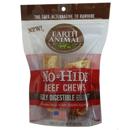 Earth Animal No Hide Beef Chews Dog Treats;Small ; 2 Pack - Pet Supplies - Earth Animal