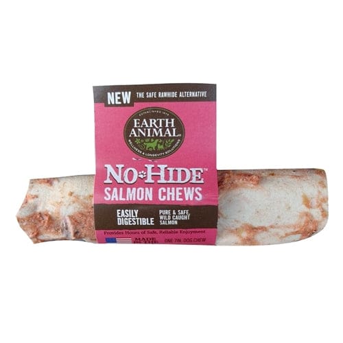 Earth Animal No Hide Salmon Chews Dog Treats; Medium (Case of 24) - Pet Supplies - Earth Animal