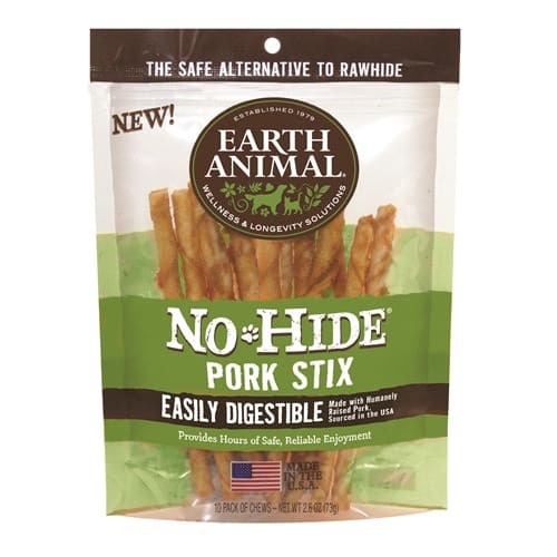 Earth Animal Nohide Pork Stix 10 Pk - Pet Supplies - Earth Animal