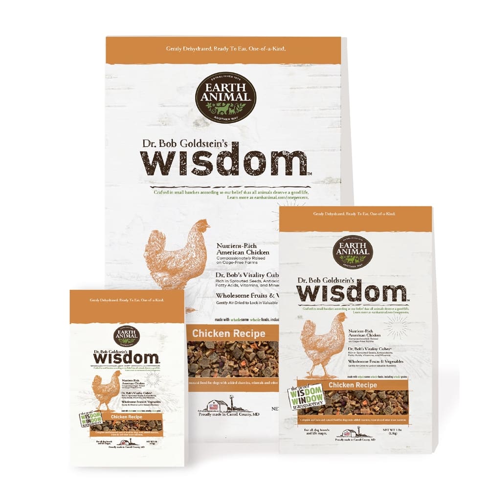 Earth Animal Wisdom Dog Food Chicken 10 Lb Bag - Pet Supplies - Earth Animal