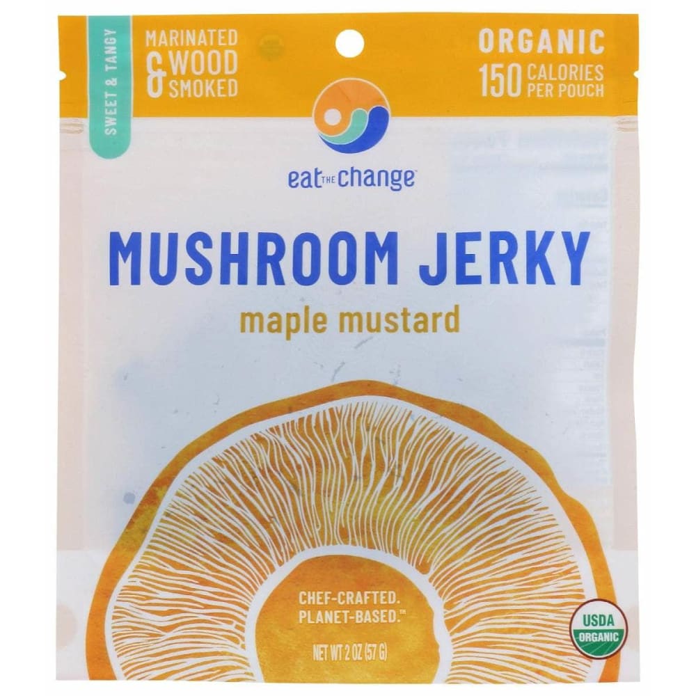 EAT THE CHANGE Eat The Change Jerky Mshrm Maple Mustard, 2 Oz