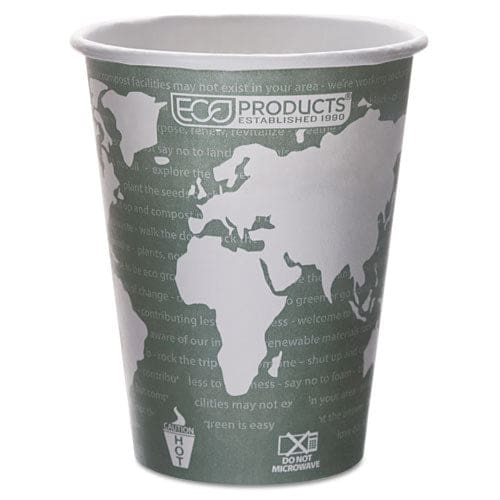 Eco-Products Greenstripe Renewable And Compostable Hot Cups 12 Oz 50/pack 20 Packs/carton - Food Service - Eco-Products®