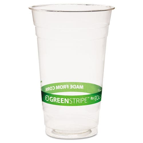 Eco-Products Greenstripe Renewable And Compostable Pla Cold Cups 24 Oz 50/pack 20 Packs/carton - Food Service - Eco-Products®