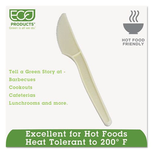 Eco-Products Plant Starch Knife - 7 50/pack 20 Pack/carton - Food Service - Eco-Products®