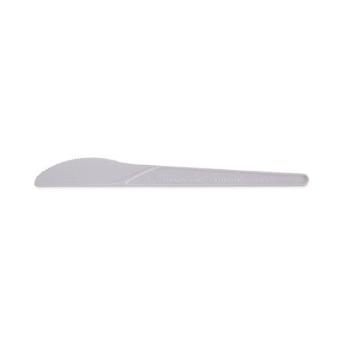 Eco-Products Plantware Compostable Cutlery Knife 6 Pearl White 50/pack 20 Pack/carton - Food Service - Eco-Products®