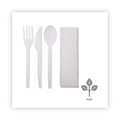 Eco-Products Polystyrenem Wrapped Cutlery Kit White 250/carton - Food Service - Eco-Products®