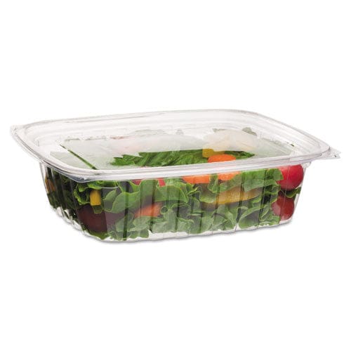 Eco-Products Renewable And Compostable Rectangular Deli Containers 48 Oz 8 X 6 X 2 Clear Plastic 50/pack 4 Packs/carton - Food Service -