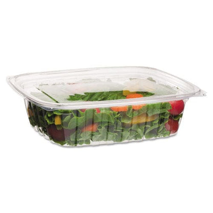 Eco-Products Renewable And Compostable Rectangular Deli Containers 48 Oz 8 X 6 X 2 Clear Plastic 50/pack 4 Packs/carton - Food Service -