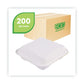 Eco-Products Renewable And Compostable Sugarcane Clamshells 9 X 9 X 3 White 50/pack 4 Packs/carton - Food Service - Eco-Products®