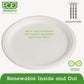 Eco-Products Renewable And Compostable Sugarcane Plates 10 Dia Natural White 500/carton - Food Service - Eco-Products®