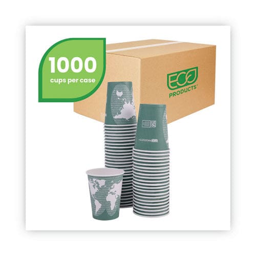 Eco-Products World Art Renewable And Compostable Hot Cups 12 Oz 50/pack 20 Packs/carton - Food Service - Eco-Products®