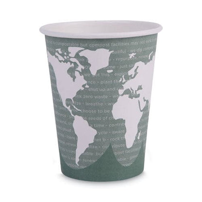 Eco-Products World Art Renewable And Compostable Hot Cups 12 Oz 50/pack 20 Packs/carton - Food Service - Eco-Products®