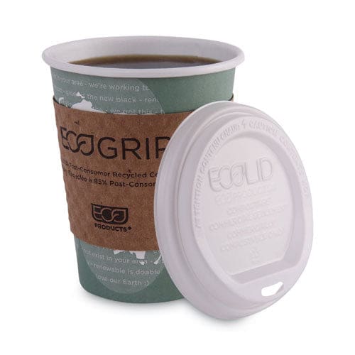 Eco-Products World Art Renewable And Compostable Hot Cups 12 Oz Gray 50/pack - Food Service - Eco-Products®
