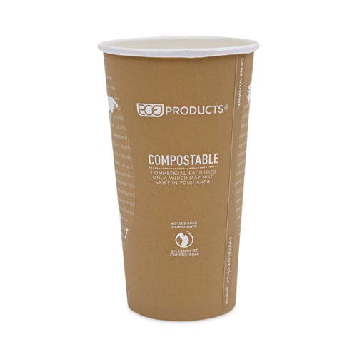 Eco-Products World Art Renewable And Compostable Hot Cups 20 Oz 50/pack 20 Packs/carton - Food Service - Eco-Products®