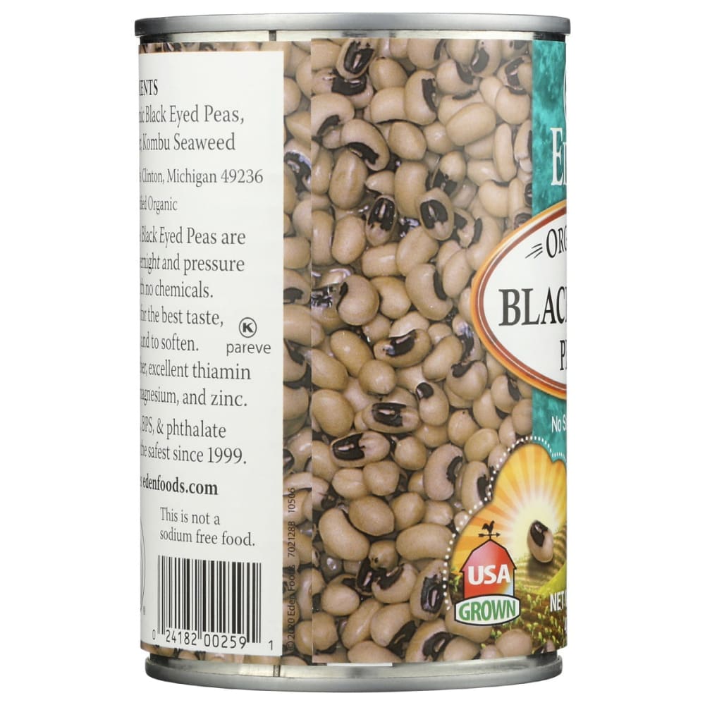 EDEN FOODS: Bean Black Eyed Peas No Salt Added Organic 15 oz - Grocery > Pantry - EDEN FOODS