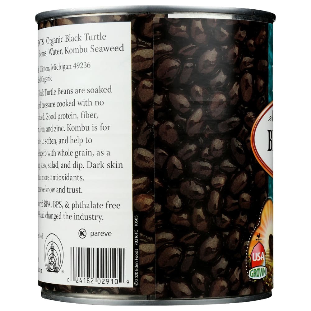 EDEN FOODS: Organic Black Turtle Beans 29 oz - Grocery > Meal Ingredients > Beans - EDEN FOODS