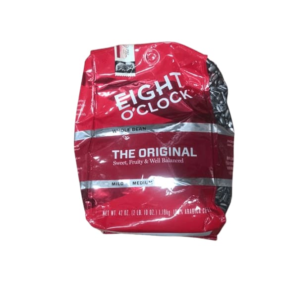 Eight O'Clock Whole Bean Coffee, The Original, 42 Ounce - ShelHealth.Com