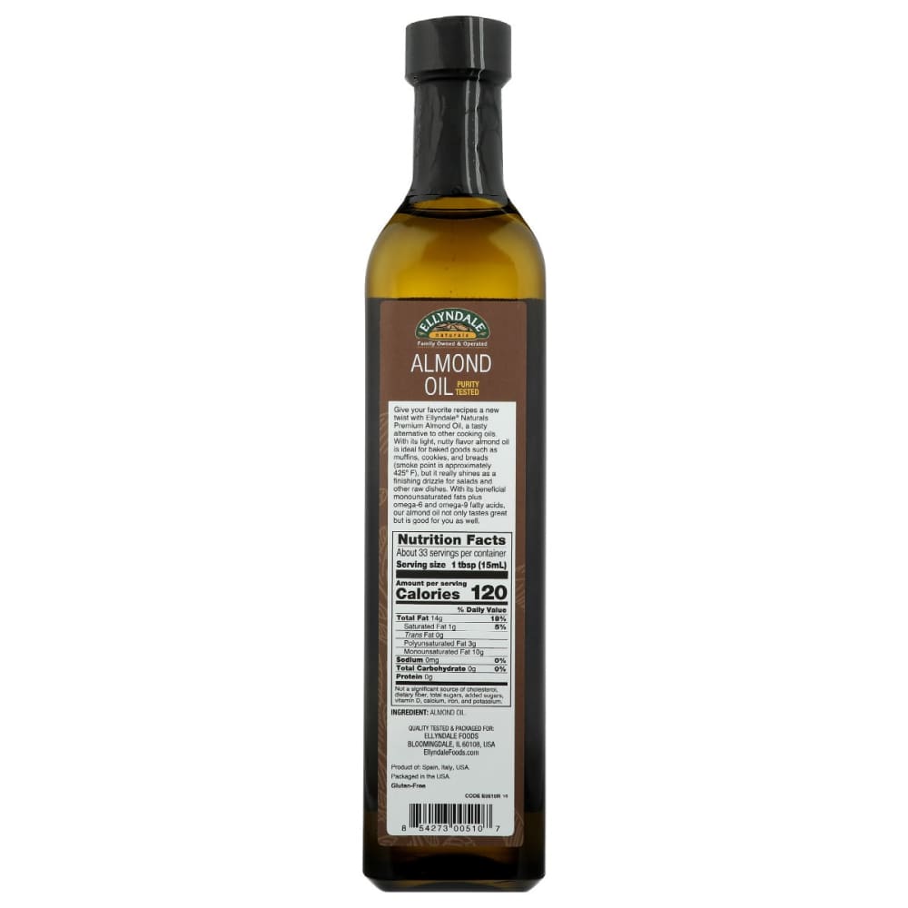 ELLYNDALE: Almond Oil 16.9 oz - Grocery > Cooking & Baking > Cooking Oils & Sprays - ELLYNDALE