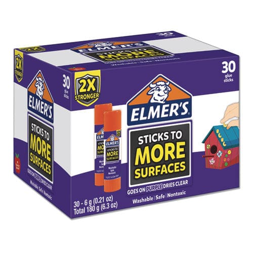 Elmer’s Extra-strength School Glue Sticks 0.21 Oz Dries Clear 60/pack - School Supplies - Elmer’s®