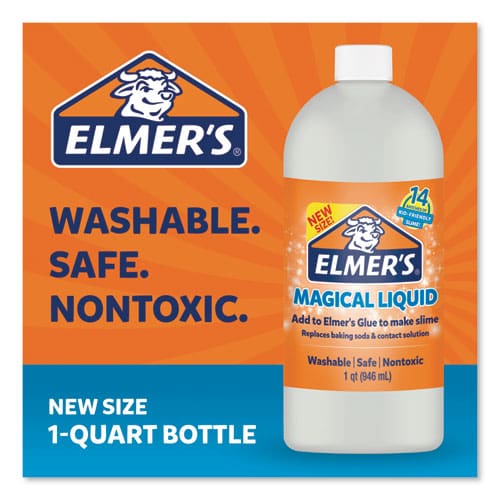 Elmer’s Glue Slime Magical Liquid Activator Solution 32 Oz Dries Clear - School Supplies - Elmer’s®