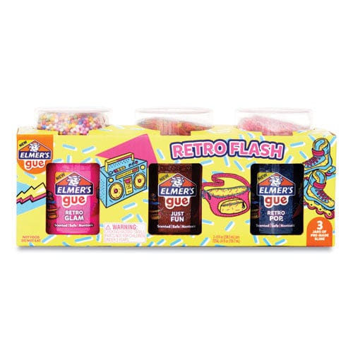 Elmer’s Gue Premade Retro Flash Slime Kit 24 Oz Assorted Colors - School Supplies - Elmer’s®